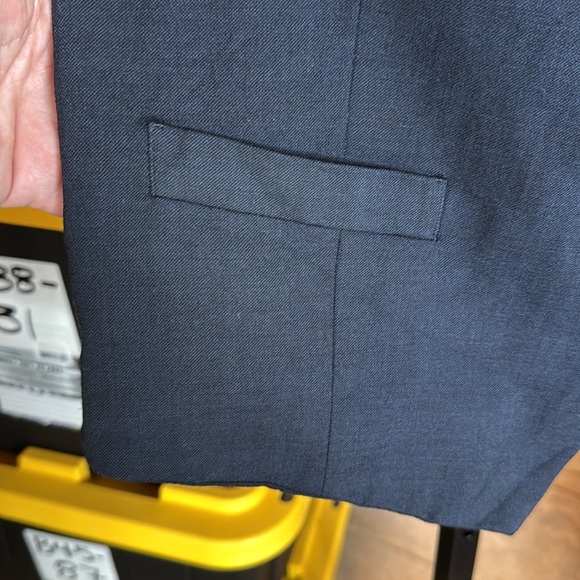 Pronto Uomo Platinum Modern Fit 100% Wool Suit Vest Navy Blue Size Large - Picture 4 of 6